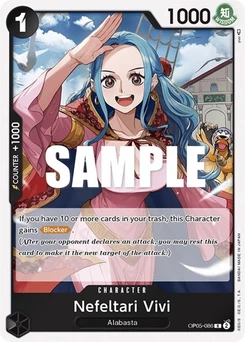 One Piece-Karte Nefeltari Vivi OP05-086