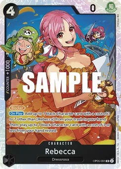 One Piece-Karte Rebecca OP05-091