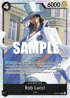 One Piece-Karte Rob Lucci (093) OP05-093
