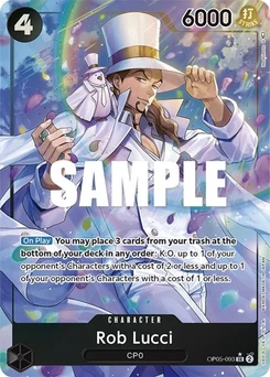 One Piece-Karte Rob Lucci (093) (Alternate Art) OP05-093v2