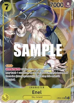 One Piece-Karte Enel (100) (Alternate Art) OP05-100v2