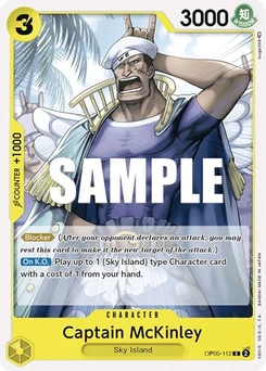 One Piece-Karte Captain McKinley OP05-112