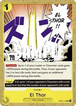 One Piece-Karte El Thor OP05-114