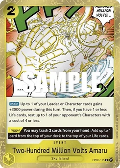 One Piece-Karte Two-Hundred Million Volts Amaru OP05-115