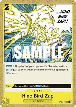 One Piece-Karte Hino Bird Zap OP05-116