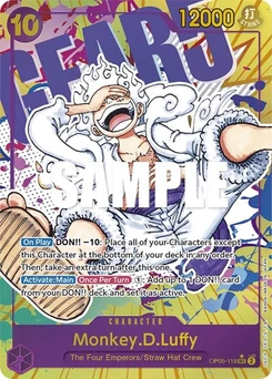 One Piece-Karte Monkey.D.Luffy (119) (Alternate Art) OP05-119v2
