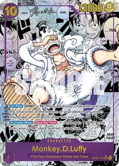 One Piece-Karte Monkey.D.Luffy (119) (Alternate Art) (Manga) OP05-119v3