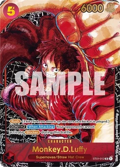 One Piece-Karte Monkey.D.Luffy (012) (Alternate Art) ST01-012
