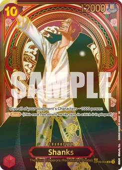 One Piece-Karte Shanks - OP09-004 (SP) (Gold) OP09-004
