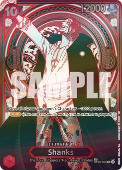 One Piece-Karte Shanks - OP09-004 (SP) (Silver) OP09-004v2