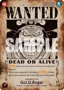 One Piece-Karte Gol.D.Roger - OP09-118 (SP) (Wanted Poster) OP09-118