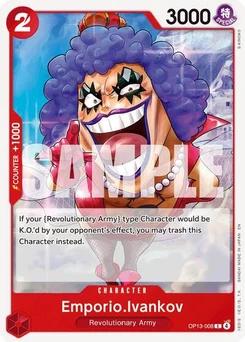One Piece-Karte Emporio.Ivankov OP13-008