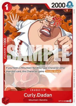 One Piece-Karte Curly.Dadan OP13-009