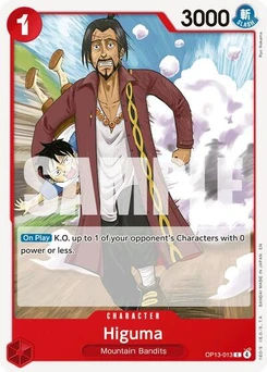 One Piece-Karte Higuma OP13-013