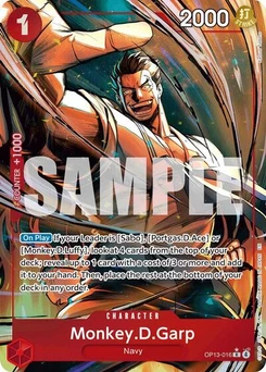 One Piece-Karte Monkey.D.Garp (Alternate Art) OP13-016v2