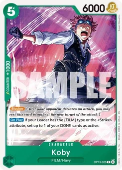 One Piece-Karte Koby OP13-025