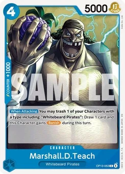 One Piece-Karte Marshall.D.Teach OP13-053