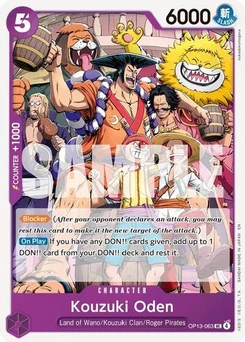 One Piece-Karte Kouzuki Oden OP13-063