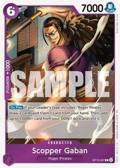One Piece-Karte Scopper Gaban OP13-067