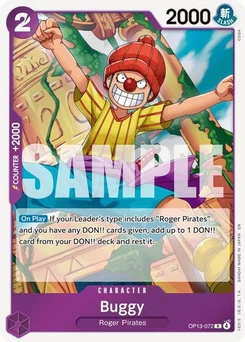 One Piece-Karte Buggy OP13-072