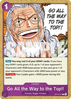 One Piece-Karte Go All the Way to the Top!! OP13-077