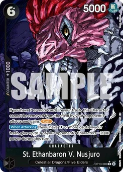 One Piece-Karte St. Ethanbaron V. Nusjuro (Alternate Art) OP13-080v2