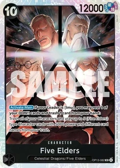 One Piece-Karte Five Elders OP13-082