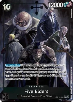 One Piece-Karte Five Elders (Alternate Art) OP13-082v2