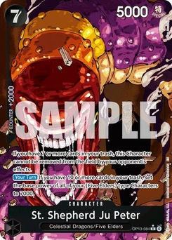One Piece-Karte St. Shepherd Ju Peter (Alternate Art) OP13-084v2