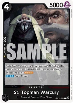 One Piece-Karte St. Topman Warcury OP13-089