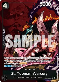 One Piece-Karte St. Topman Warcury (Alternate Art) OP13-089v2