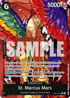 One Piece-Karte St. Marcus Mars (Alternate Art) OP13-091v2