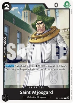 One Piece-Karte Saint Mjosgard OP13-092