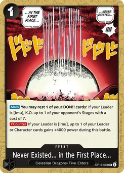 One Piece-Karte Never Existed... in the First Place... OP13-098