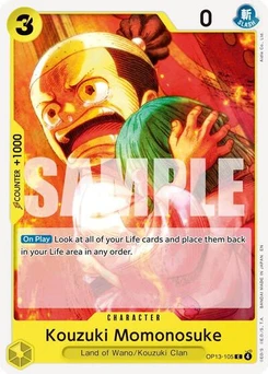 One Piece-Karte Kouzuki Momonosuke OP13-105