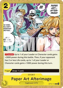 One Piece-Karte Paper Art Afterimage OP13-115