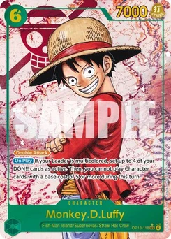 One Piece-Karte Monkey.D.Luffy (118) (Parallel) OP13-118v2