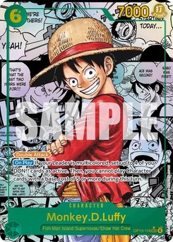 One Piece-Karte Monkey.D.Luffy (118) (Super Alternate Art) OP13-118v4