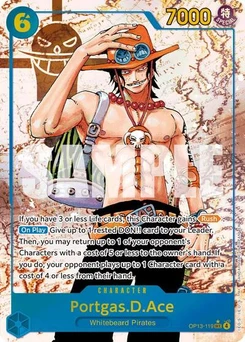 One Piece-Karte Portgas.D.Ace (119) (Parallel) OP13-119v2