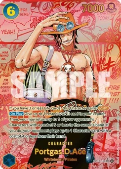 One Piece-Karte Portgas.D.Ace (119) (Red Super Alternate Art) OP13-119v3
