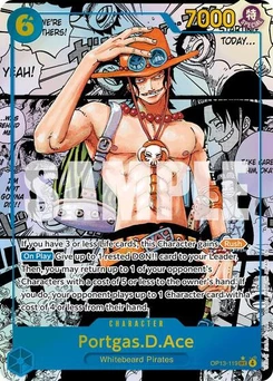 One Piece-Karte Portgas.D.Ace (119) (Super Alternate Art) OP13-119v4