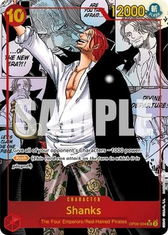 One Piece-Karte Shanks (004) (Manga) OP09-004v3