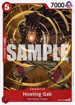 One Piece-Karte Howling Gab OP09-006