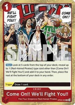 One Piece-Karte Come On!! We'll Fight You!! OP09-020