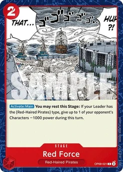 One Piece-Karte Red Force OP09-021