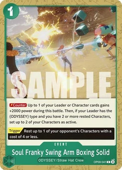 One Piece-Karte Soul Franky Swing Arm Boxing Solid OP09-041