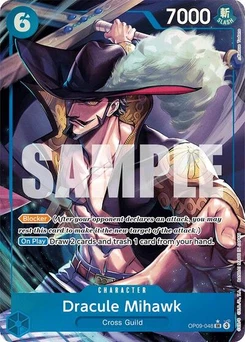 One Piece-Karte Dracule Mihawk (Parallel) OP09-048v3