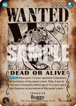 One Piece-Karte Buggy (051) (Wanted Poster) OP09-051v4