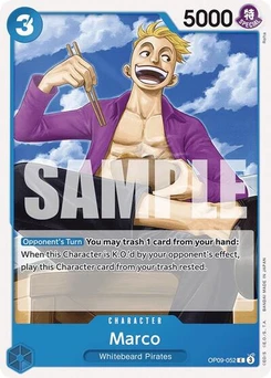 One Piece-Karte Marco OP09-052