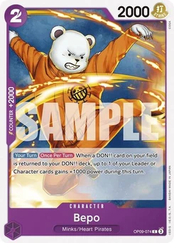 One Piece-Karte Bepo OP09-074